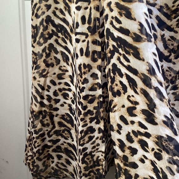 Rachel Zoe Beige /Tan animal print sleeveless maxi dress - Picture 5 of 7